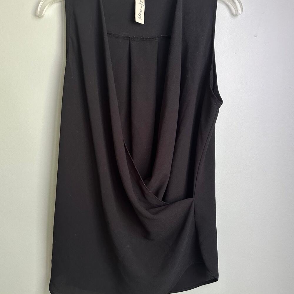Allison Joy by Evereve, black, wrap tank top, women’s small